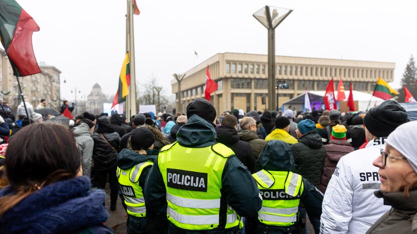 Protestas prie Seimo Sausio 13-ąją