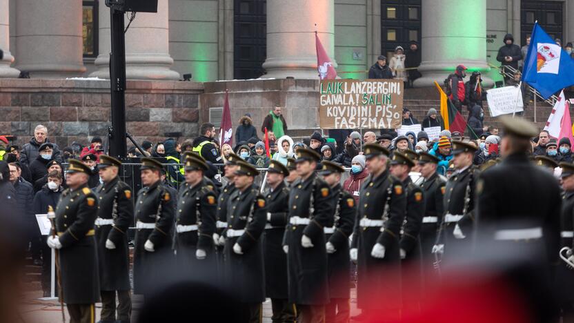 Protestas prie Seimo Sausio 13-ąją