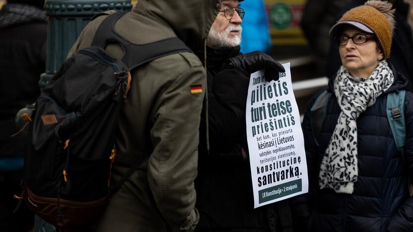 Protestas prie Seimo Sausio 13-ąją