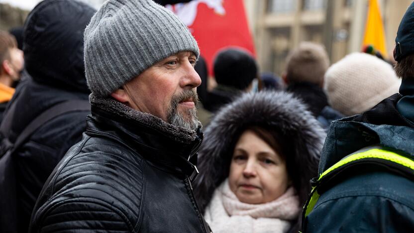 Protestas prie Seimo Sausio 13-ąją