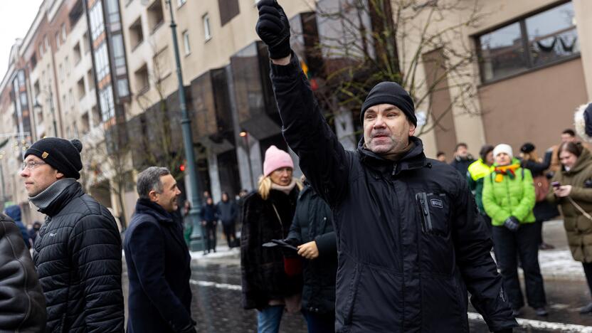 Protestas prie Seimo Sausio 13-ąją