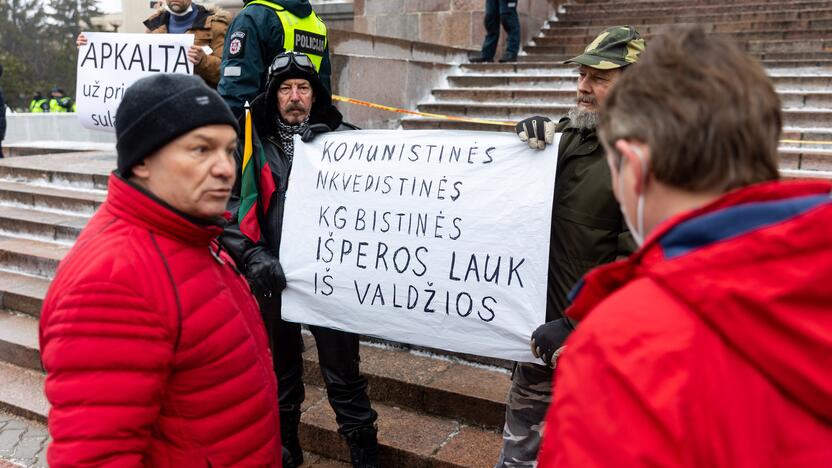 Protestas prie Seimo Sausio 13-ąją