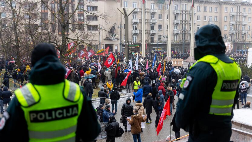 Protestas prie Seimo Sausio 13-ąją