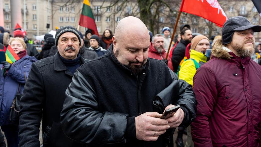 Protestas prie Seimo Sausio 13-ąją