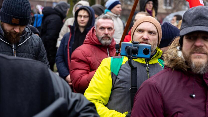 Protestas prie Seimo Sausio 13-ąją