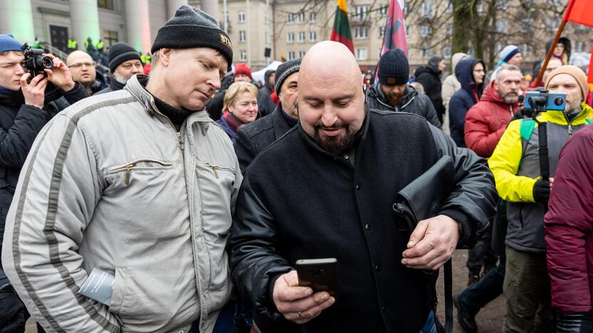 Protestas prie Seimo Sausio 13-ąją