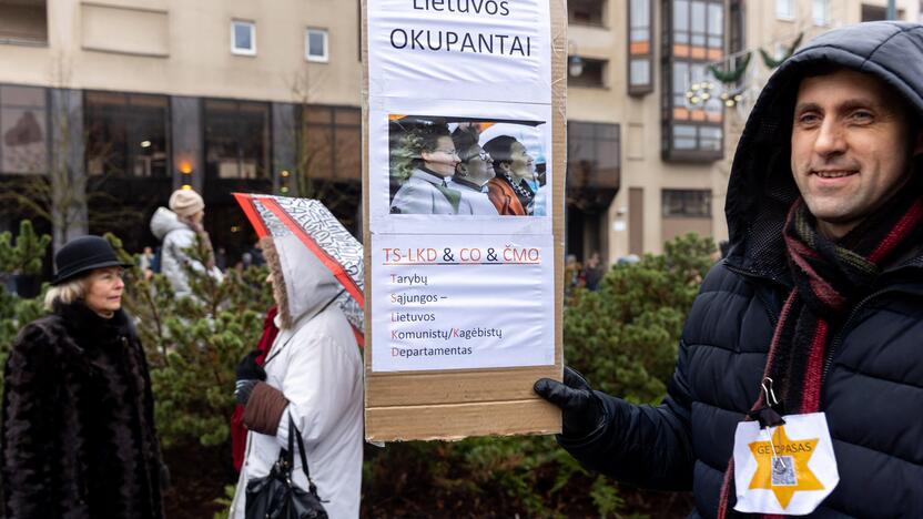 Protestas prie Seimo Sausio 13-ąją