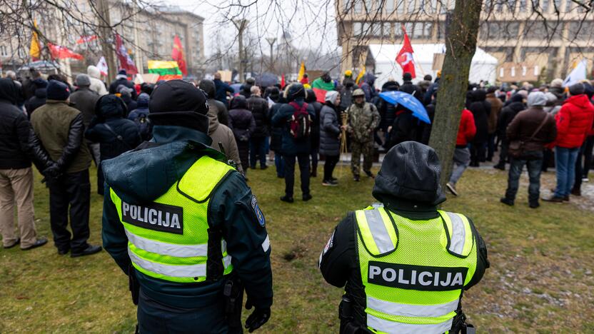 Protestas prie Seimo Sausio 13-ąją