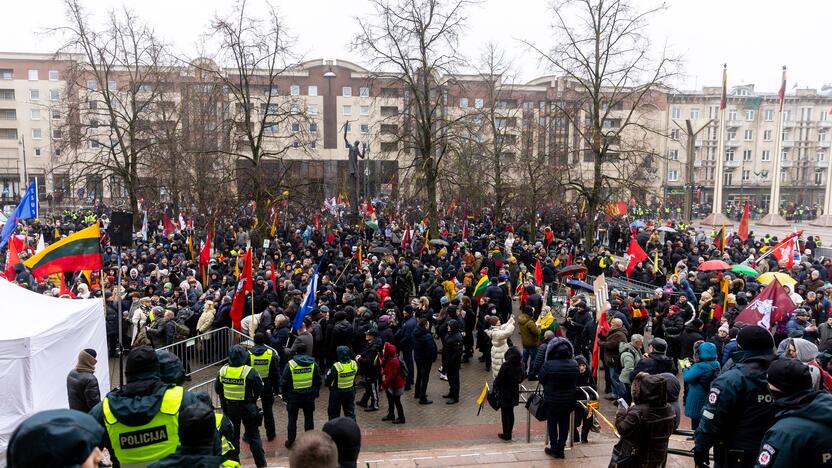 Protestas prie Seimo Sausio 13-ąją