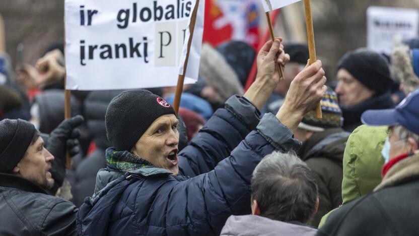 Protestas prie Seimo Sausio 13-ąją