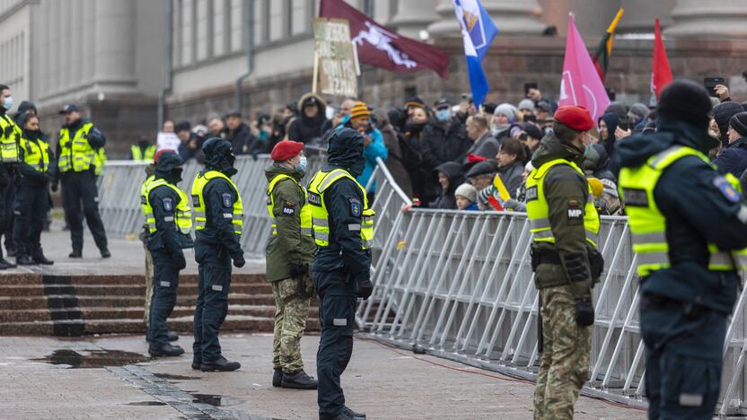 Protestas prie Seimo Sausio 13-ąją