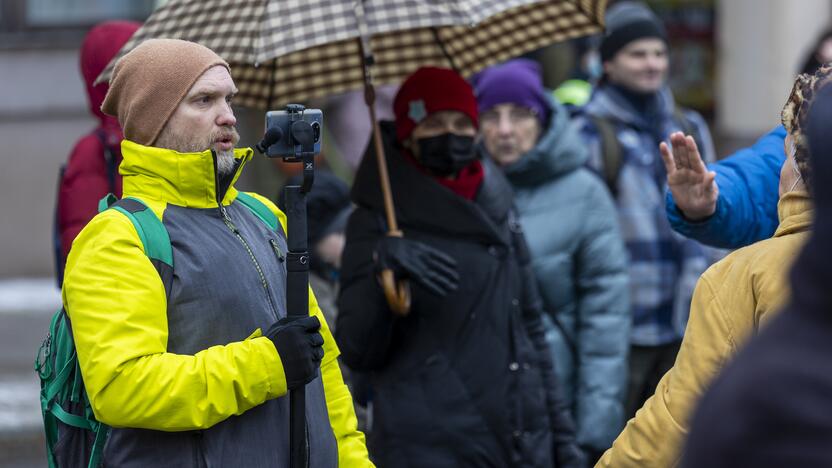 Protestas prie Seimo Sausio 13-ąją