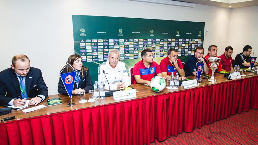  Europos U-19 futbolo čempionato spaudos konferencija