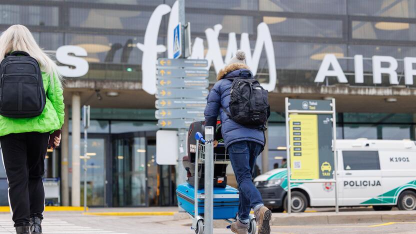 Pranešta apie bombas Vilniaus ir Kauno oro uostuose