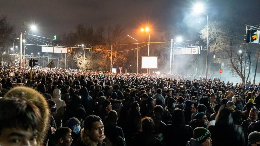 Kazachstane – protestai dėl energijos kainų kilimo