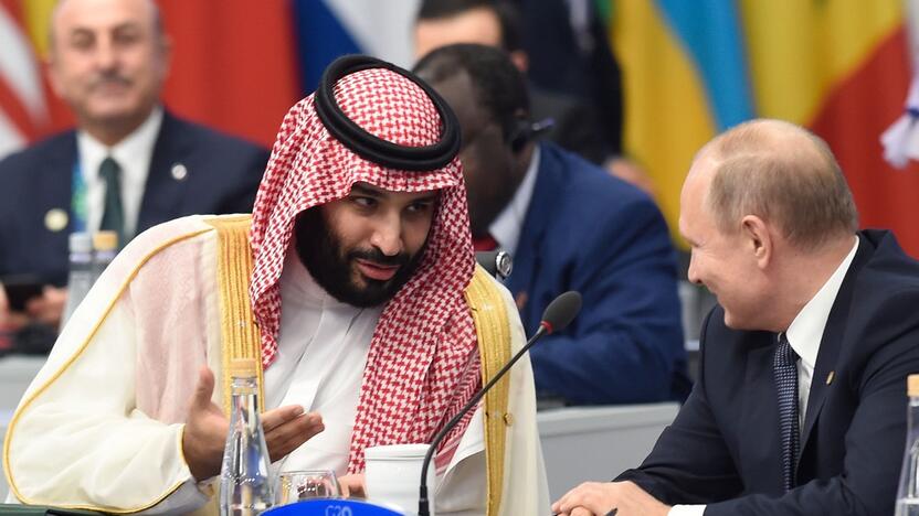 Mohammedas bin Salmanas ir Vladimiras Putinas