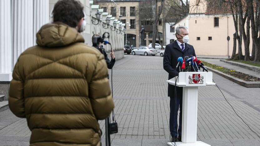 Prezidento G. Nausėdos spaudos konferencija