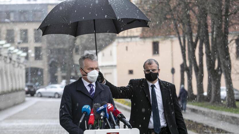 Prezidento G. Nausėdos spaudos konferencija