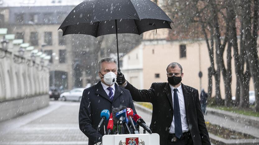 Prezidento G. Nausėdos spaudos konferencija