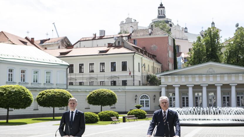 Remigijus Šimašius (kairėje) ir Gitanas Nausėda