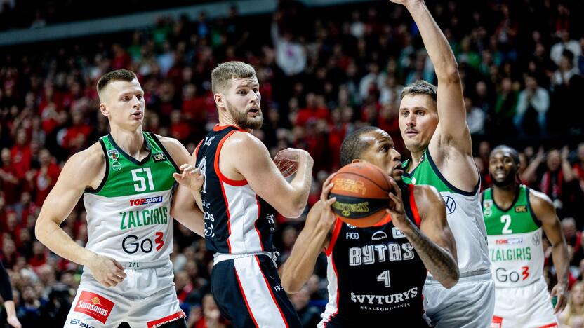 LKL rungtynės: Vilniaus „Rytas“ – Kauno „Žalgiris“