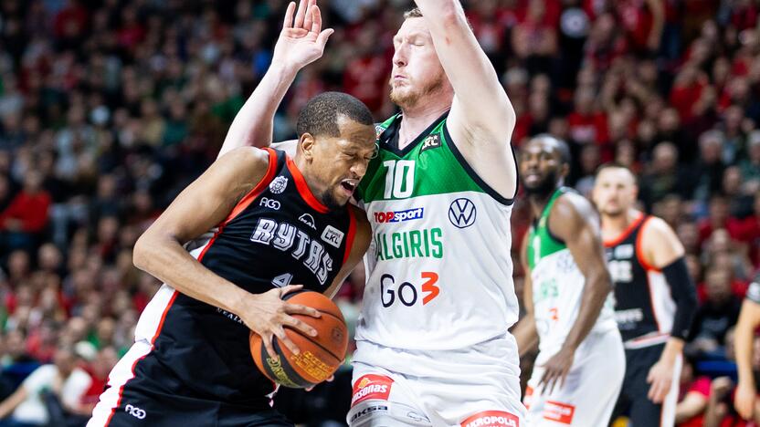 LKL rungtynės: Vilniaus „Rytas“ – Kauno „Žalgiris“