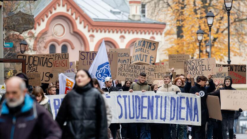 Studentų eisena Vilniuje