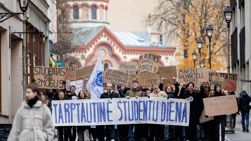 Studentų eisena Vilniuje