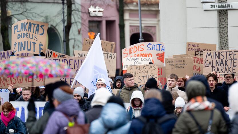 Studentų eisena Vilniuje