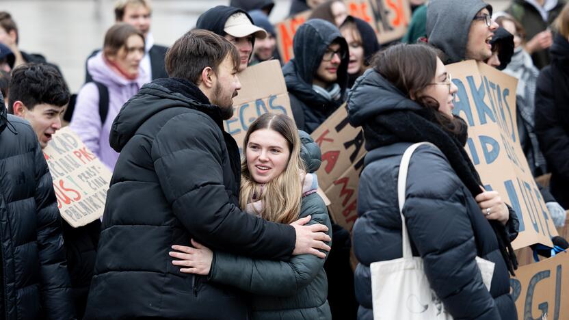 Studentų eisena Vilniuje