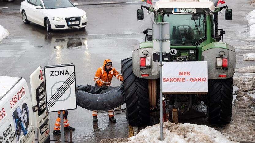 Ūkininkų protestas Vilniuje