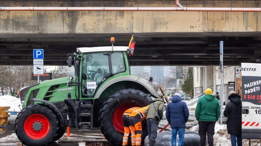 Ūkininkų protestas Vilniuje