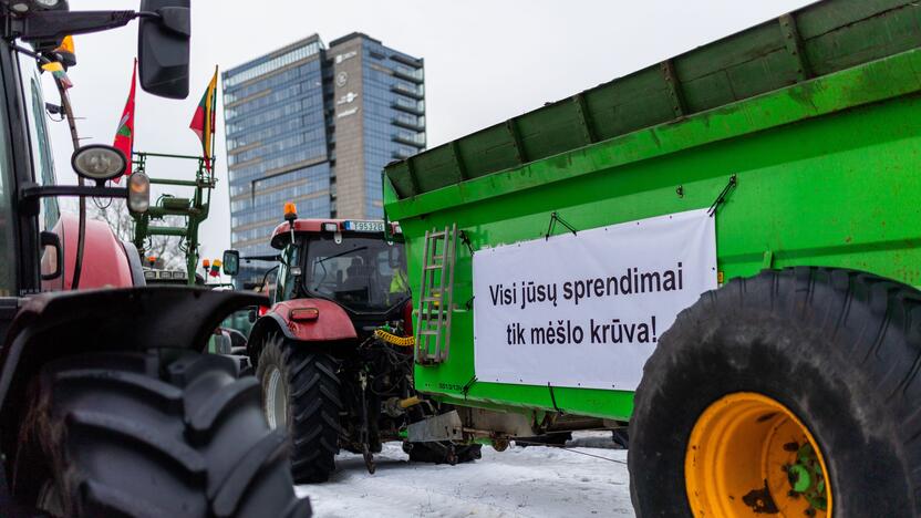 Ūkininkų protestas Vilniuje