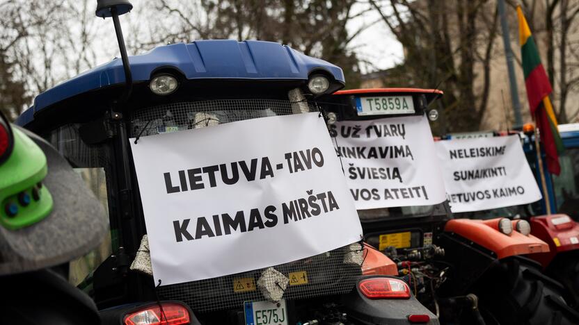 Ūkininkų protestas Vilniuje