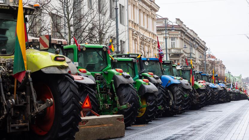 Ūkininkų protestas Vilniuje