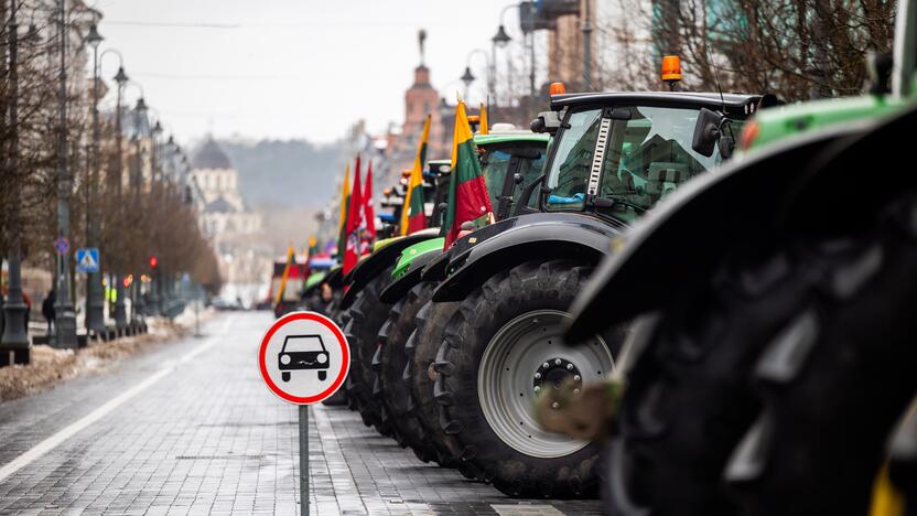 Ūkininkų protestas Vilniuje