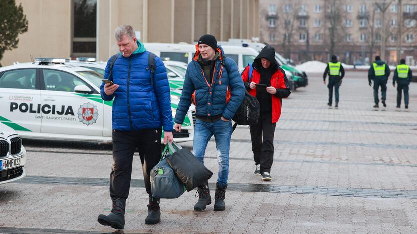 Ūkininkai palieka sostinę