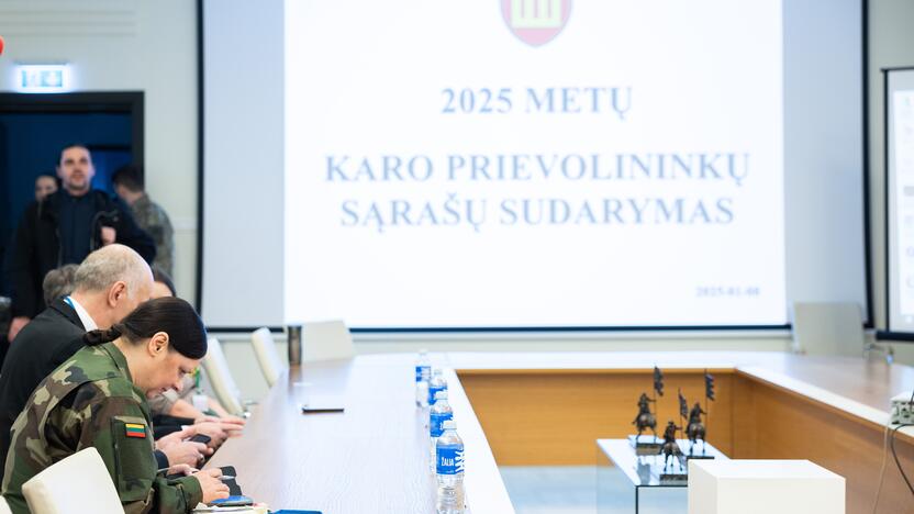 KAM sudaromas 2025 m. karo prievolininkų sąrašas