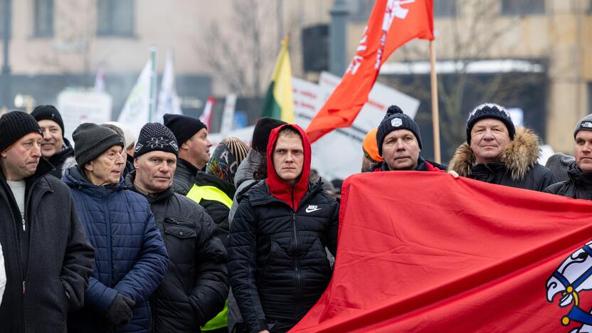 Vilniuje prasidėjo žemdirbių mitingas