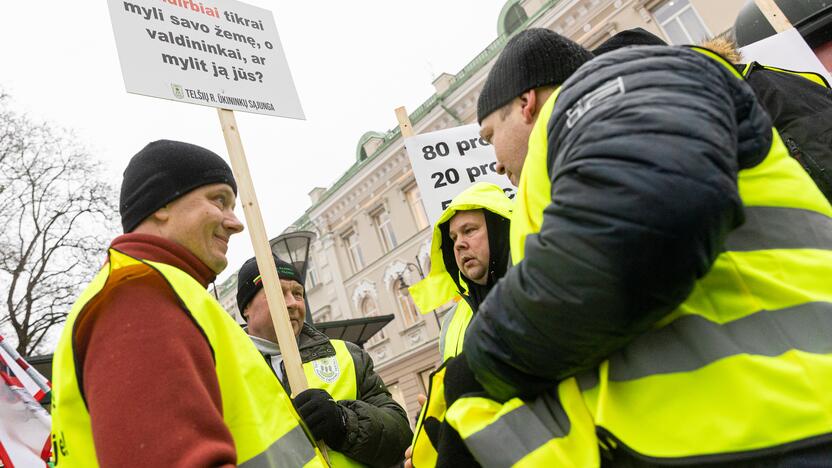 Vilniuje prasidėjo žemdirbių mitingas