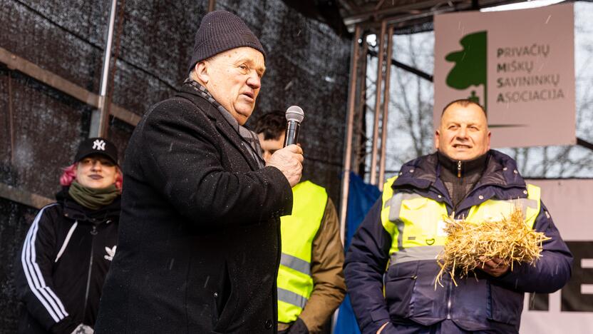 Vilniuje prasidėjo žemdirbių mitingas