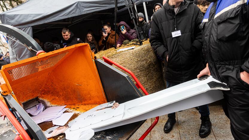 Vilniuje prasidėjo žemdirbių mitingas