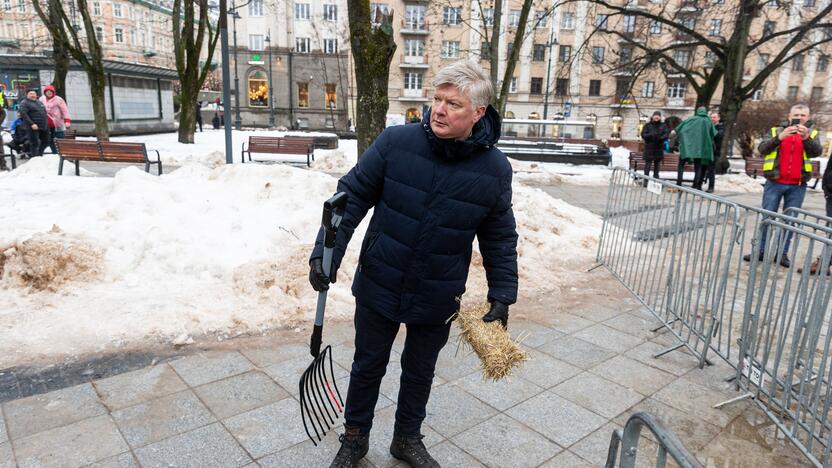 Vilniuje prasidėjo žemdirbių mitingas