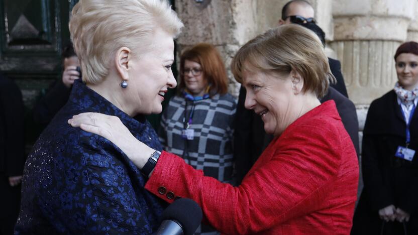 Dalia Grybauskaitė (kairėje) ir Angel Merkel