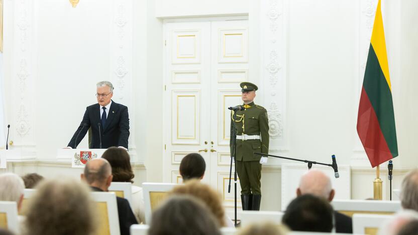 Valstybės apdovanojimų įteikimo ceremonija