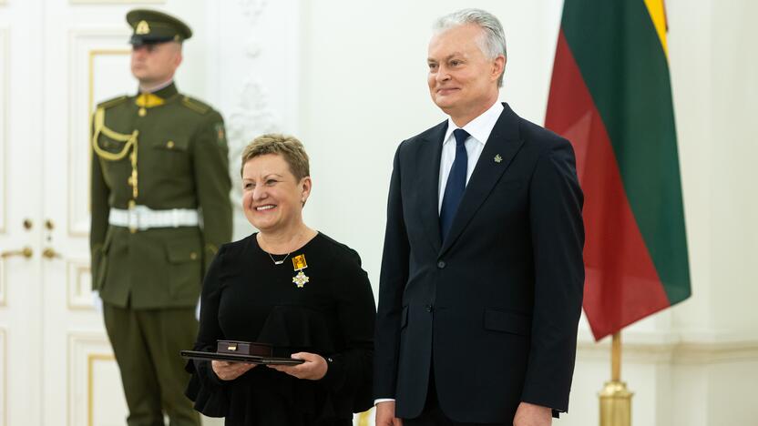 Valstybės apdovanojimų įteikimo ceremonija