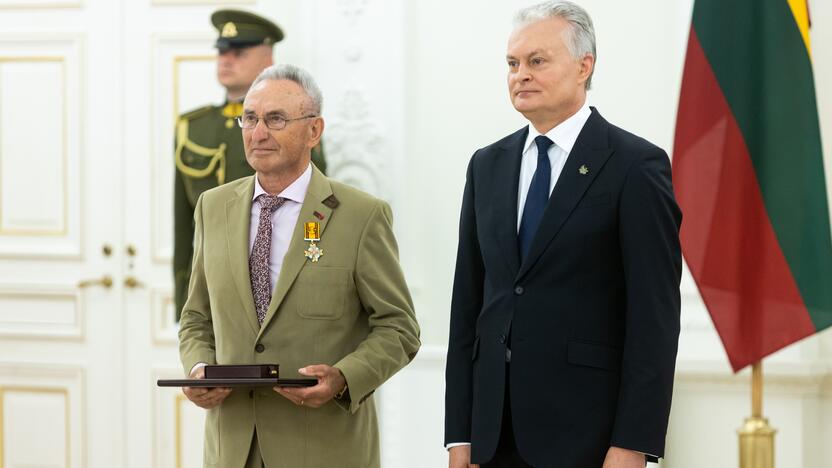 Valstybės apdovanojimų įteikimo ceremonija