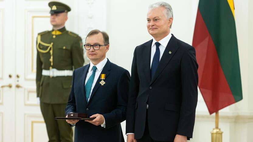 Valstybės apdovanojimų įteikimo ceremonija