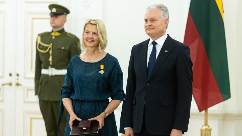 Valstybės apdovanojimų įteikimo ceremonija