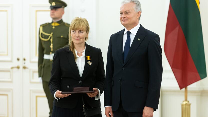 Valstybės apdovanojimų įteikimo ceremonija